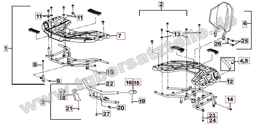 Gepäckträger Plastik