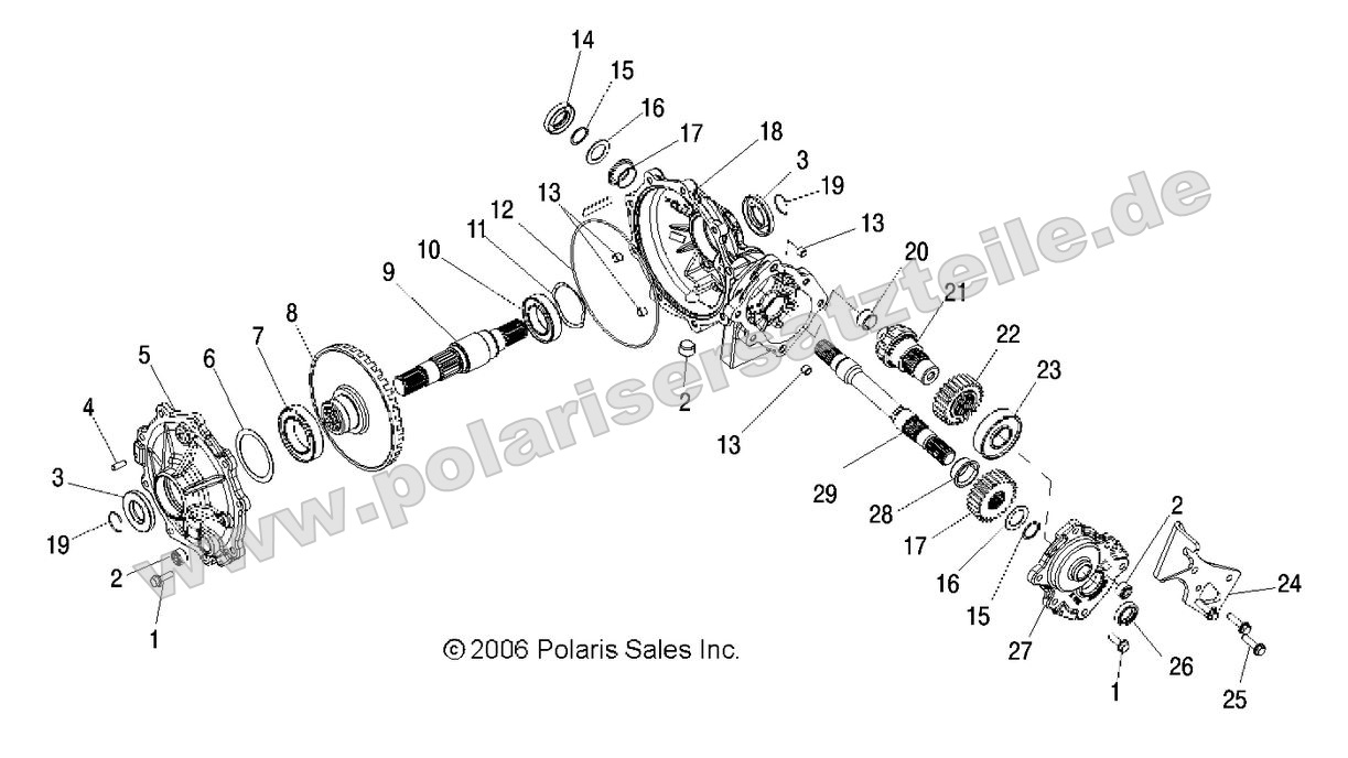 Drive Train, Mid Gearcase