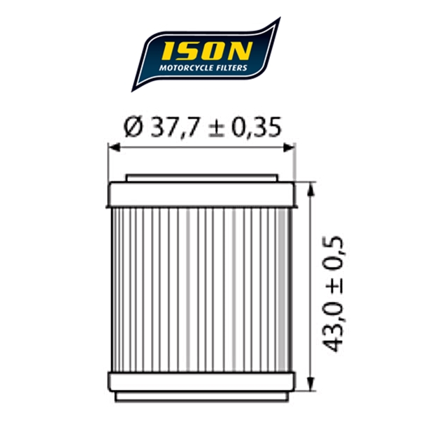ISON_Oelfilter_142_Datenplatt ISON Ölfilter 142 Yamaha YFM 400 Kodiak 1994-99 /YFM 400 Big Bear