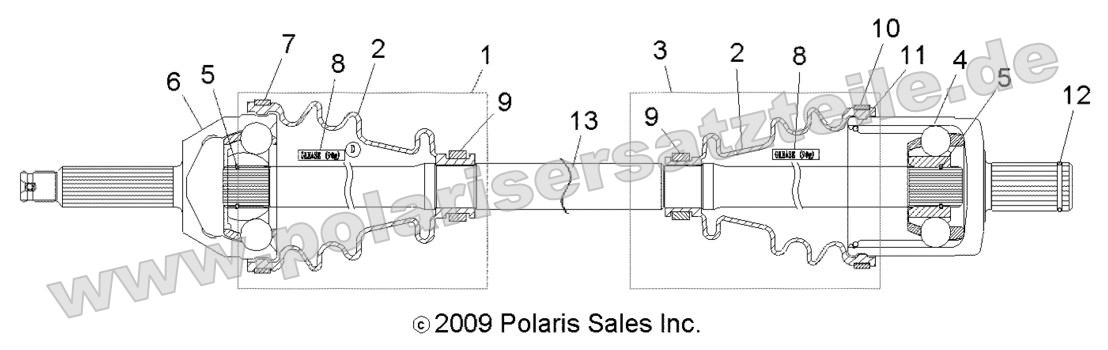 Drive Train, Front Drive Shaft