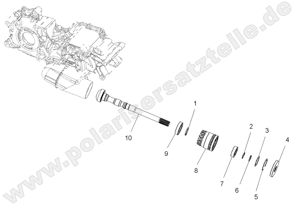 DRIVE TRAIN, MAIN GEARCASE OUTPUT SHAFT DRIVE TRAIN, MAIN GEARCASE OUTPUT SHAFT