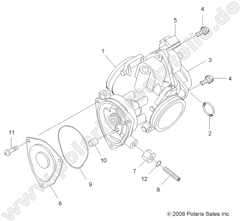 ENGINE, THROTTLE BODY ENGINE, THROTTLE BODY