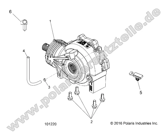 Drive Train, Front Gearcase Mounting Drive Train, Front Gearcase Mounting
