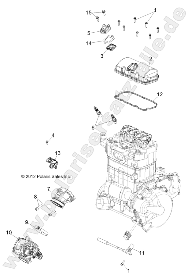 Engine, Throttle Body and Valve Cover Engine, Throttle Body and Valve Cover