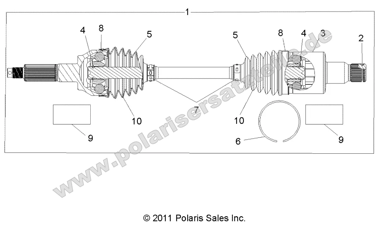 Drive Train, Rear Half Shaft (to 4/25/16) Drive Train, Rear Half Shaft (to 4/25/16)