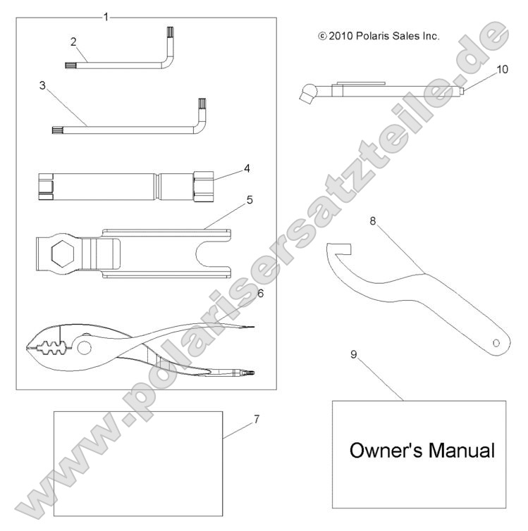 References, Tool Kit and Owners Manuals