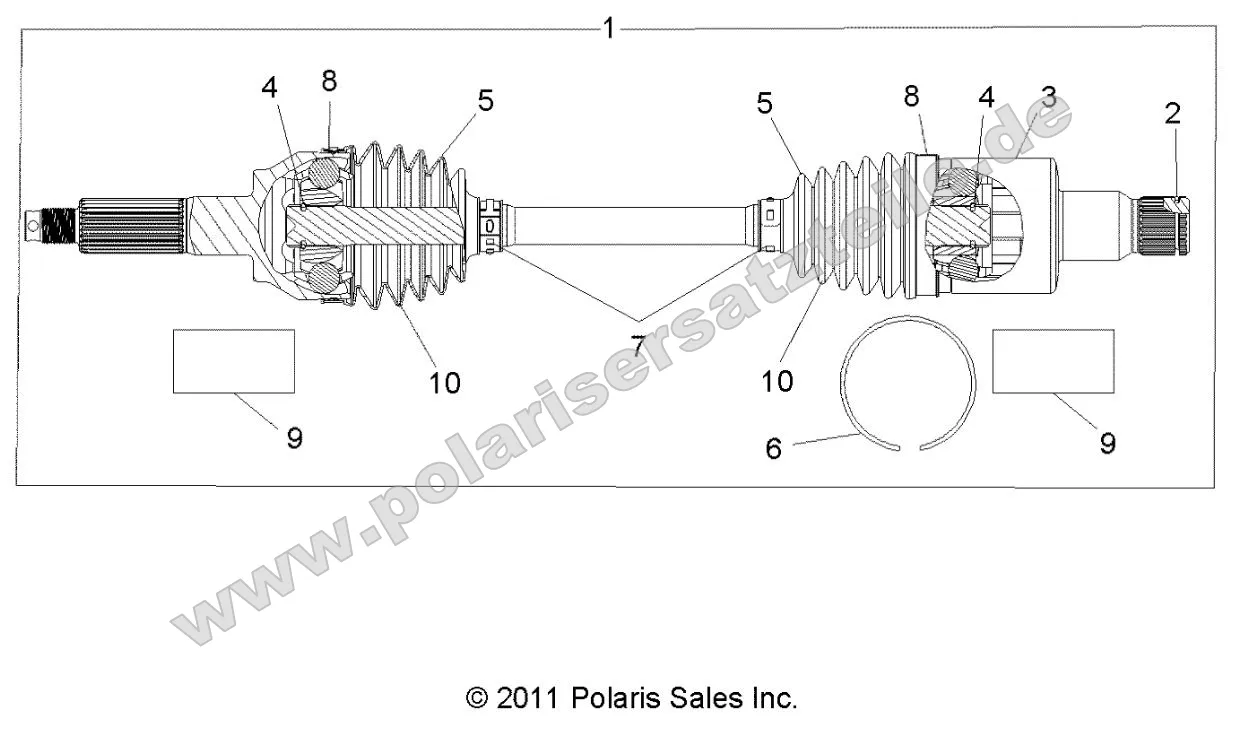 Drive Train, Rear Half Shaft Drive Train, Rear Half Shaft