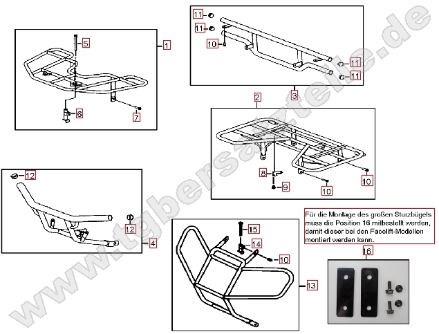 Gepäckträger vo. und hi.