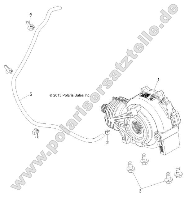 Drive Train, Front Gearcase Mounting Drive Train, Front Gearcase Mounting