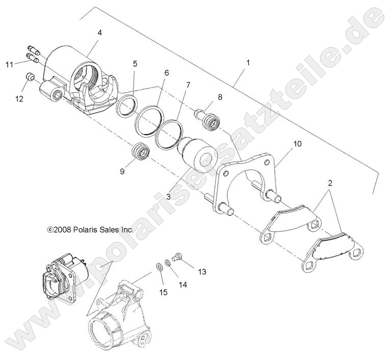 BRAKES, REAR CALIPER BRAKES, REAR CALIPER
