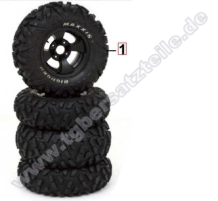Reifensatz mit Felgen  Maxxis Bighorn