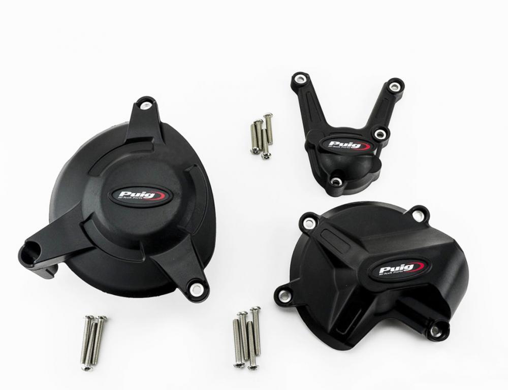 Puig Racing Motordeckelschutz Set - BMW S1000 RR 2015-18 / S1000 R 2017-20 / S1000 XR 2015-19