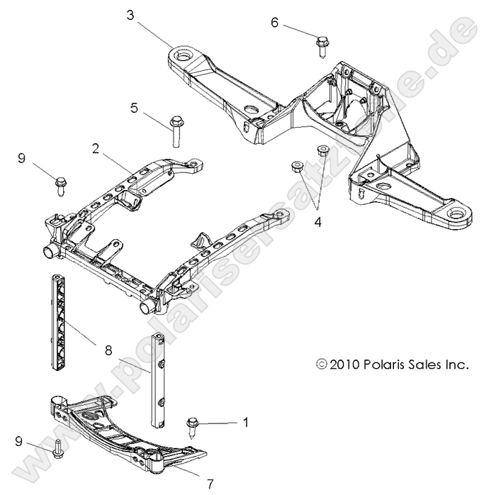 BODY, FRONT RACK SUPPORT