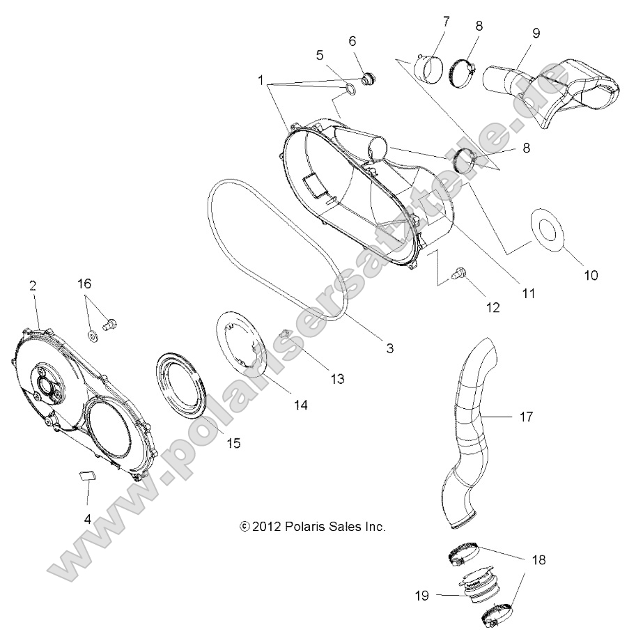 Body, Clutch Cover and Ducting Body, Clutch Cover and Ducting