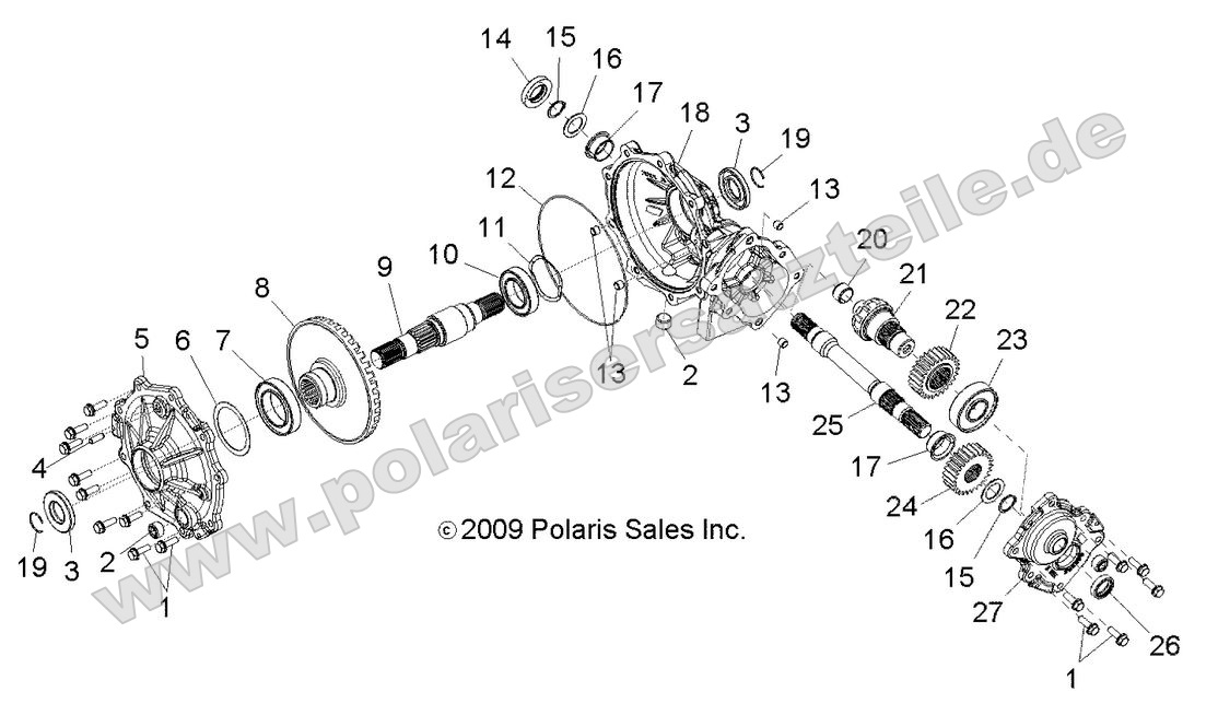 Drive Train, Mid Gearcase