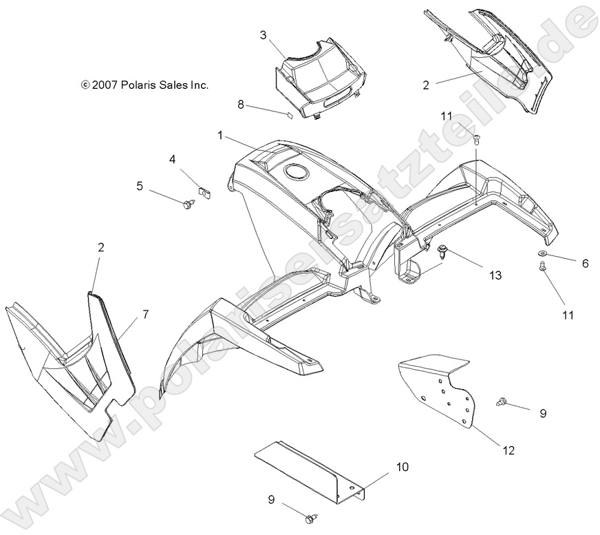 BODY, FRONT CAB BODY, FRONT CAB