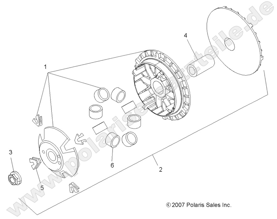 DRIVE TRAIN, PRIMARY CLUTCH