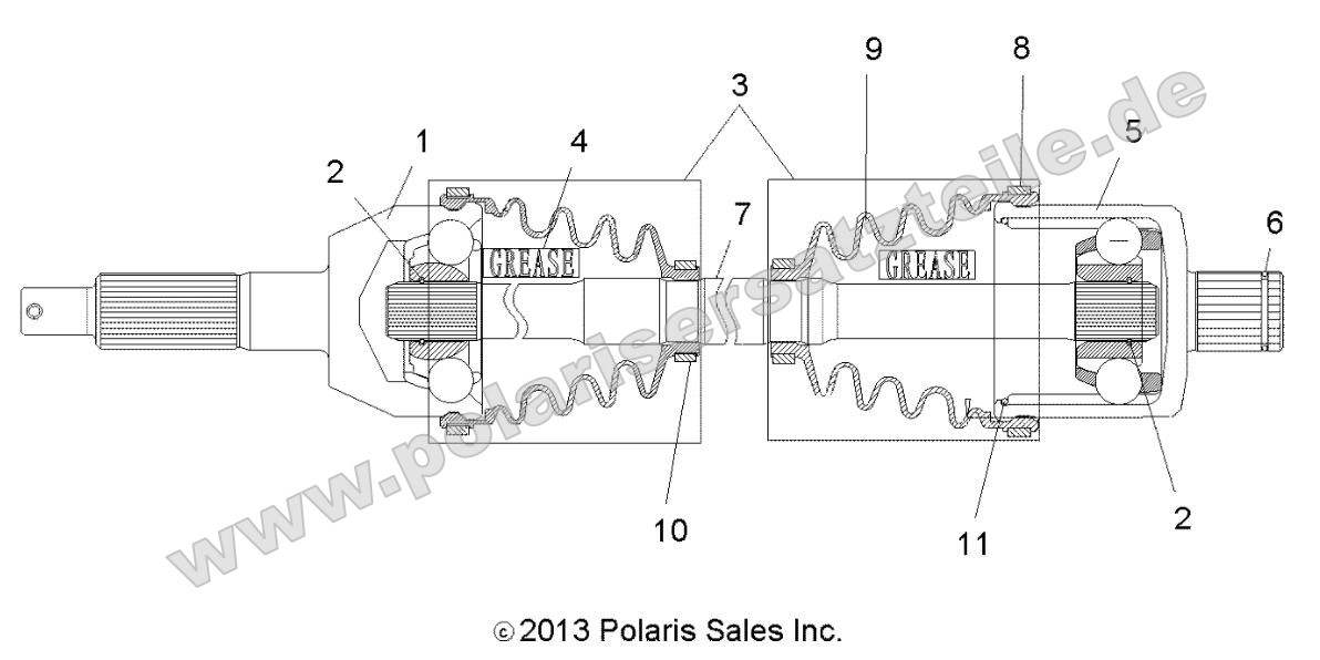 Drive Train, Rear Drive Shaft