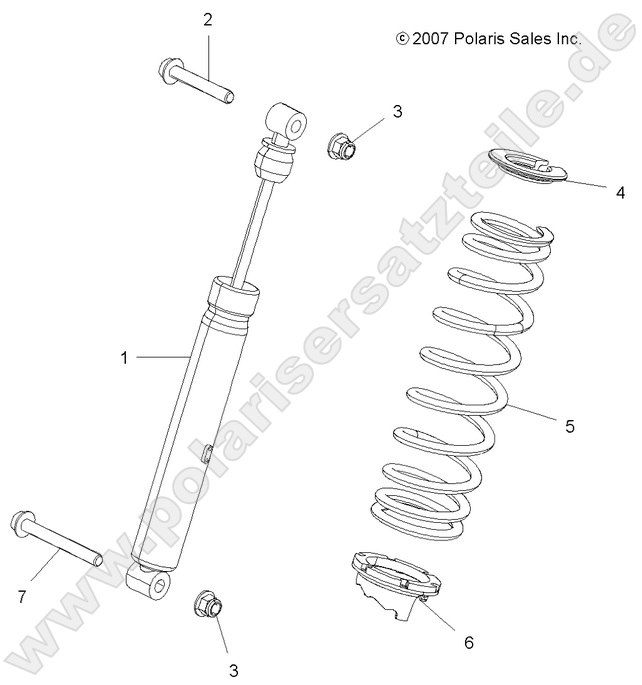 SUSPENSION, SHOCK, REAR