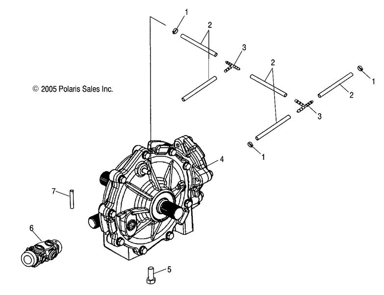 Gearcase, Mid, Mouting