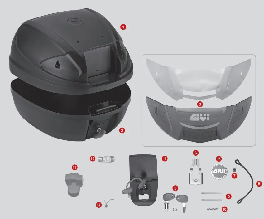 Givi-E300-Ersatzteile GIVI E300N / N2