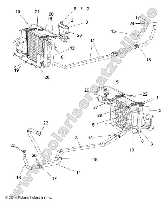 Engine, Water Cooling System Engine, Water Cooling System