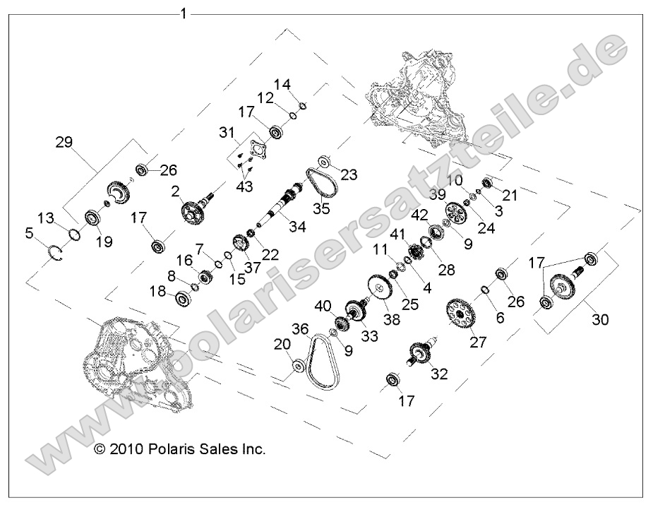 Drive Train, Main Gearcase Internals Drive Train, Main Gearcase Internals