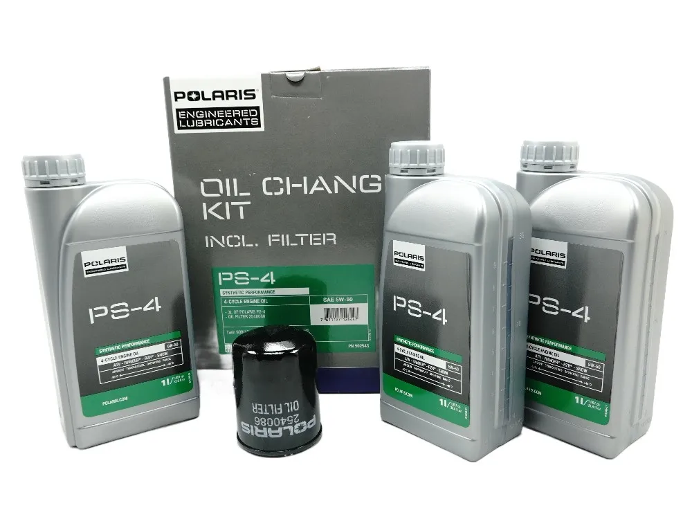 Polaris Ölwechselkit Ranger / RZR - 3x PS-4 Motoröl 1 Liter + Ölfilter 2540086 - 502543 Polaris Ölwechselkit Ranger / RZR - 3x PS-4 Motoröl 1 Liter + Ölfilter 2540086 - 502543
