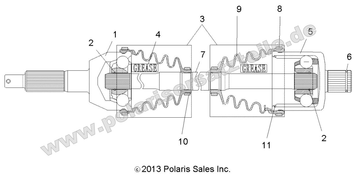 Drive Train, Rear Drive Shaft Drive Train, Rear Drive Shaft