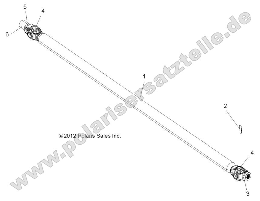 Drive Train, Front Prop Shaft Drive Train, Front Prop Shaft