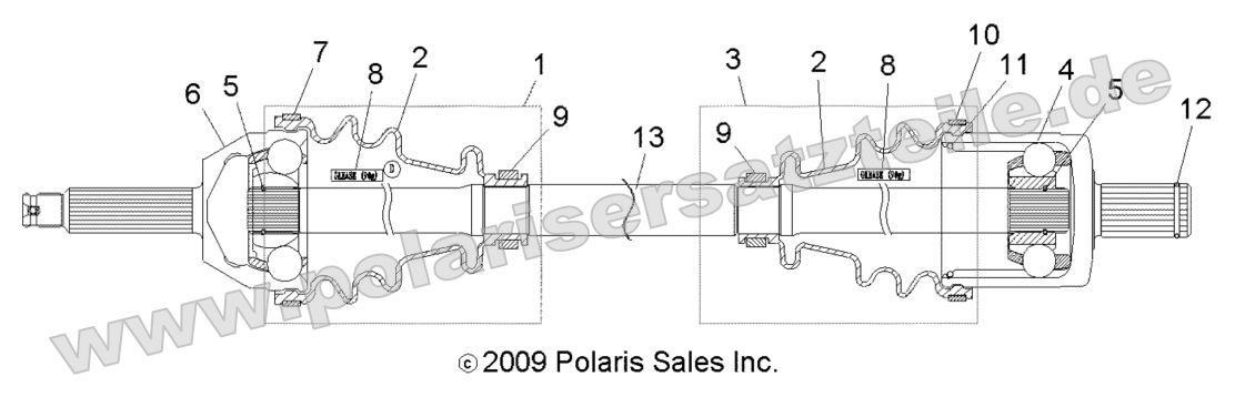 Drive Train, Front Drive Shaft