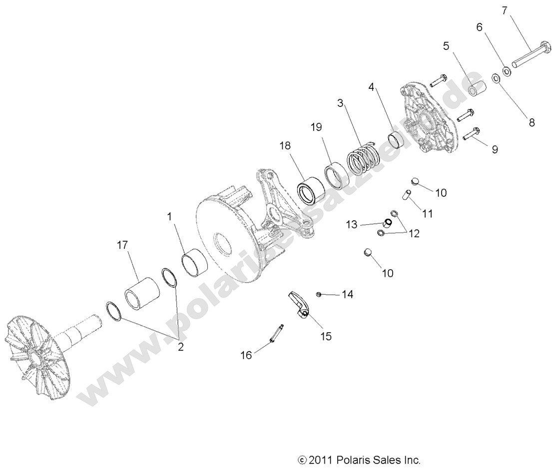Drive Train, Primary Clutch Drive Train, Primary Clutch