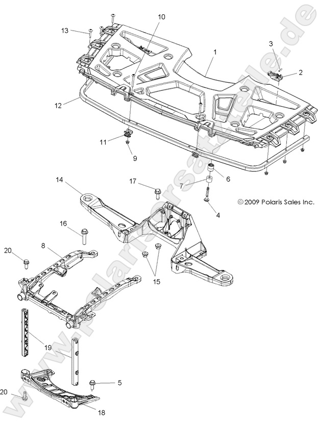 BODY, FRONT RACK and SUPPORTS BODY, FRONT RACK and SUPPORTS