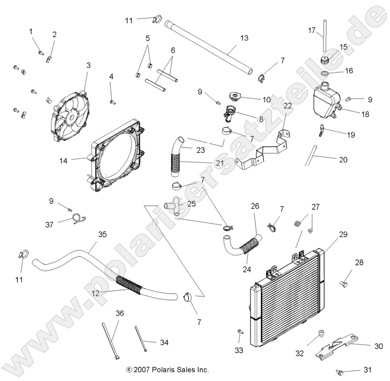 ENGINE, COOLING SYSTEM (Built 4/07/09 and After) ENGINE, COOLING SYSTEM (Built 4/07/09 and After)