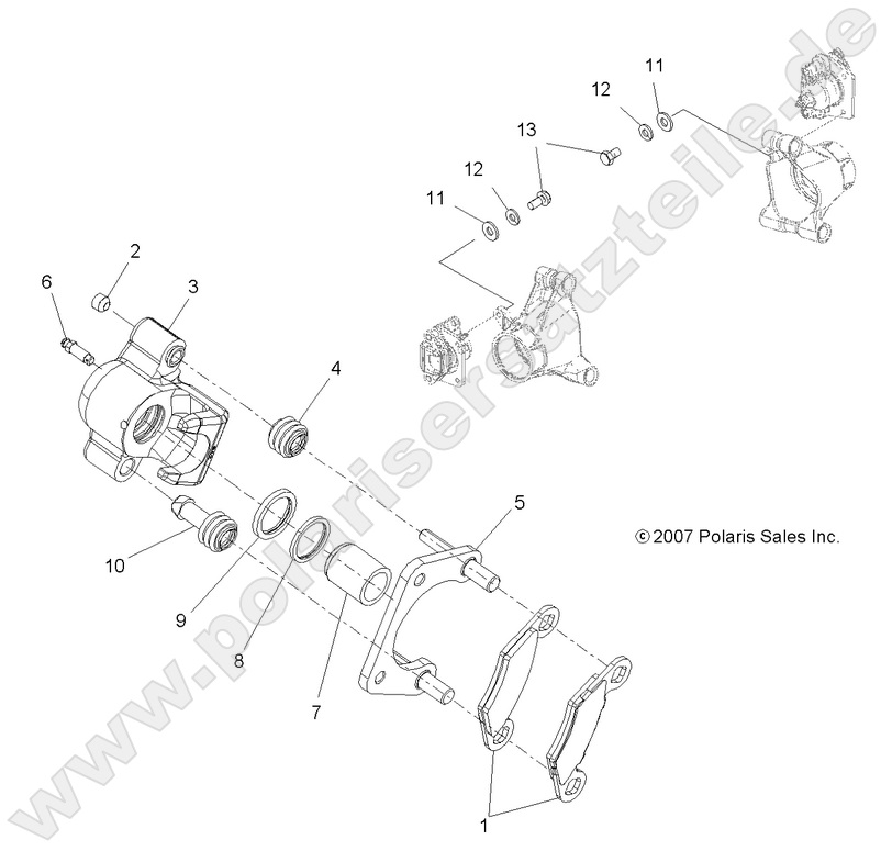 BRAKES, REAR CALIPER BRAKES, REAR CALIPER