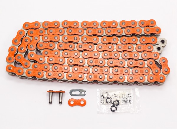 Afam 520 XRR-Ring  Kette Orange 118 Glieder  Enduro Supermoto MX Cross