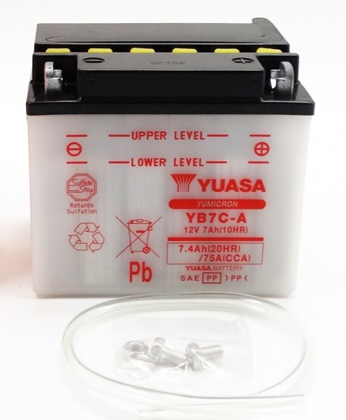 Yuasa YB7C-A Blei-Säure Batterie 12V 7AH - trocken ohne Säure (CB7C-A)