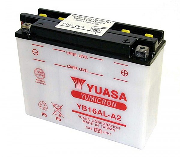 Yuasa YB16AL-A2 Blei-Säure Batterie 12V 16AH - trocken ohne Säure (FB16AL-A2)