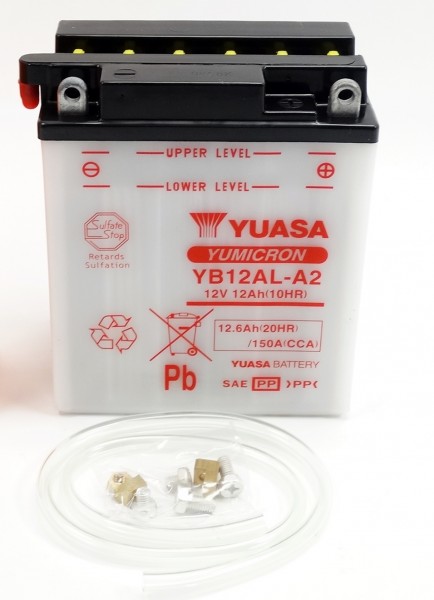 Yuasa YB12AL-A2 Blei-Säure Batterie 12V 12AH - trocken ohne Säure (CB12AL-A2)